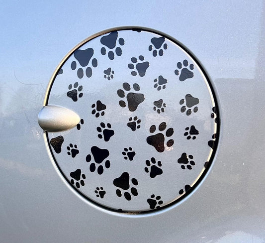 Gas Cap Decal - Pawprints